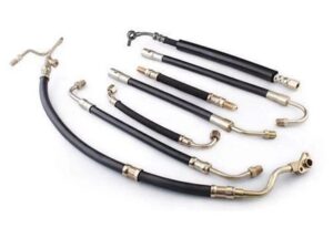 A set of a variety of Hydraulic pipes with different fittings